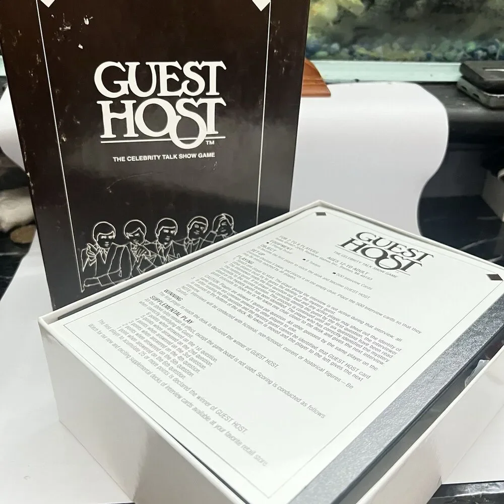 VTG Guest Host Complete Board Game Celebrity Talk Show Edition Ages 12+ Rainbow